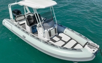 Bateau pneumatique en aluminium Ocean Master 13 pieds, Hypalon, PVC, 60 CV, modèle double, moteur hors-bord, surf, pêche, lac