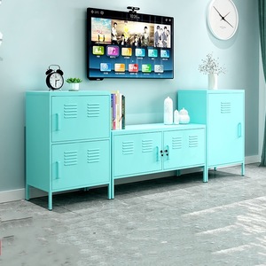 Minimalist Home Furniture Wrought Iron TV Stand for <b>Small</b> Living Rooms, Guesthouses and Gyms Steel <b>Storage</b> <b>Cabinet</b> with Legs - Product Image 2