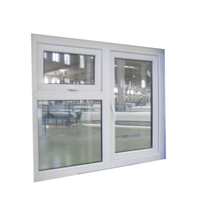 Diseño moderno precio de fábrica upvc ventanas abatibles ventanas de doble acristalamiento ventana de casa circular con herrajes de Alemania para casa