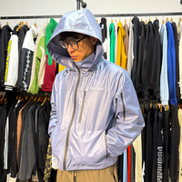 Vestes Thermoréactives à Logo Personnalisé, Manteau Imperméable en Tissu Thermique, Veste Zippée Thermoréactive pour Hommes