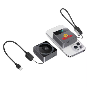 Banco de energía ultradelgado de 5000mAh con carga inalámbrica magnética de 15W, cable PD de 22,5 W y pantalla OLED para tiendas y promociones de dispositivos - Product Image 4