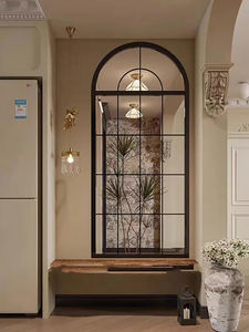 Panel DE PRIVACIDAD DE PANTALLA divisoria de pared deslizante de acero inoxidable de estilo retro personalizado con partición de diseño abierto de control de insectos - Product Image 5