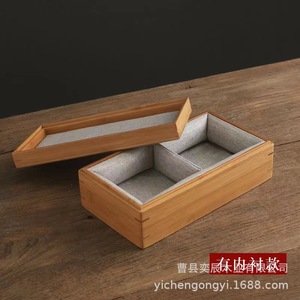 Caja de Bambú Rectangular Hecha a Mano para Almacenamiento de Joyas, Grosor Personalizable, Embalaje General - Product Image 3
