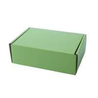 Boîte d'expédition pliable verte personnalisée couleur Pantone en carton ondulé pour l'emballage de petits lots de produits cadeaux