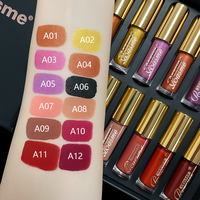 Lot de brillants à lèvres en gros, teinture minérale brillante, waterproof, 12 couleurs, volumisant, léger, haute pigmentation, longue tenue