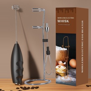 Mousseur à lait électrique portatif, mélangeur à café, fouet mélangeur détachable en acier inoxydable pour café, mixeur de cuisine - Product Image 3