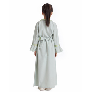 Vestido Musulmán Bordado <span class=keywords><strong>para</strong></span> <span class=keywords><strong>Niñas</strong></span>, Abaya de Manga Larga, Túnica <span class=keywords><strong>para</strong></span> Eid, Ropa de Oración Islámica, Vestido Maxi Árabe Modesto <span class=keywords><strong>para</strong></span> Ramadán - Product Image 4