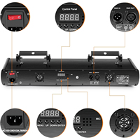 U`King 30W RGB Y Five Holes Patterns Laser Lights for Bar KTV Party Disco LED Laser Effect Light