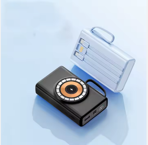 Banque d'alimentation portable magnétique extérieure 10000mAh et 20000mAh à prix d'usine avec support de station d'alimentation par câble Micro USB et Type-C - Product Image 5