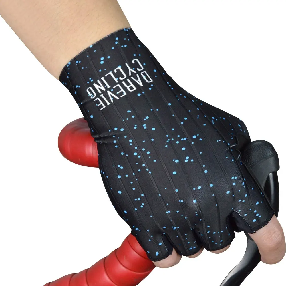 gym exercise light weight shock absorbing gel palm men's half finger bicycle gloves