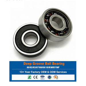 จัดส่งฟรี ผู้จัดจำหน่ายลูกปืน ลูกปืนเม็ดกลมร่องลึก ไฮบริดเซรามิก ลดน้ำหนัก 30% ลูกปืนฮับสเก็ตบอร์ดความเร็วสูง 6304 - Product Image 1