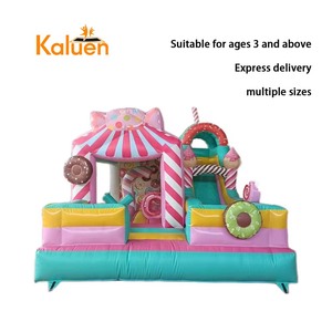 Giá Rẻ Giá Đẹp Kẹo Nhảy Lâu Đài Kết Hợp Trượt Cô Gái Của Kẹo Lâu Đài 3.5*4.2M Tùy Chỉnh Kích Thước Và Màu Sắc Cho Bán - Product Image 3