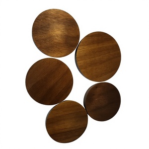 Contemporary Wooden Eco-Friendly <b>Round</b> Drink Coasters Set 33cm Diameter 3mm Thick for <b>Dining</b> <b>Table</b> Home Decor - Product Image 5