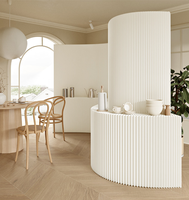 Factory Wholesale Folding Paper Storage Screen Home Office Partition Wall Portable Partition Modern Simplicity