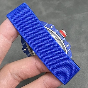 Montre mécanique pour homme V3 de haute qualité, style bleu espagnol, cadran décoratif jaune et rouge, mouvement gravé, montre de sport - Grande Vente - Product Image 6