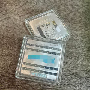 Moneda de Colección de Metal de 1 Onza, Moneda Cuadrada de Águila de 1 Onza Troy, Barra Plateada - Product Image 2