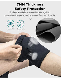 Genouillère de Soutien Épaisse 7mm pour Musculation et Fitness, Confortable et Anti-Douleur, Vente en Gros Personnalisée - Product Image 3