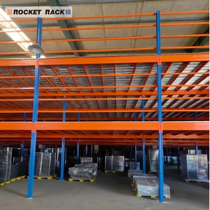 Hoogwaardig magazijnmezzaninevloerrekwerk van koudgewalst staal, sterke belastbaarheid - Product Image 6