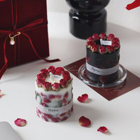 Coffret Cadeau de Bougies d'Aromathérapie de Luxe Parfumées à la Rose avec Air Frais pour les Faveurs de Fête des Jeunes Mariés, Cadeaux de Mariage et de Saint-Valentin