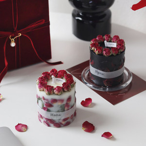 Caja de Regalo de Velas Aromáticas de Lujo con Aroma a Rosas y Aire Fresco <span class=keywords><strong>para</strong></span> Recién Casados, Recuerdos de Fiesta, <span class=keywords><strong>Regalos</strong></span> de Boda y San Valentín - Product Image 2