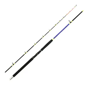 HYD OEM/ODM karbon Fiber cazibesi çubuk deniz tuzlu su seyahat sörf iplik döküm kutup Baitcasting olta Jig çubuk satılık