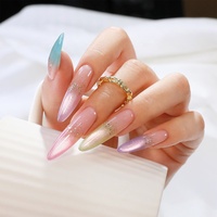 DANNYCOLL Collection d'été 6 couleurs Ensemble de vernis à ongles gel pour les yeux de chat Marque privée Vente en gros Vernis à ongles gel pour les yeux de chat en gelée Logo personnalisé