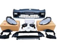 Kit Upgrade Body Kit Gaya Turbo S 970 ke 971 (Lama ke Baru) untuk Porsche Panamera 970.1 970.2 2009-2016, Termasuk Kit Bumper Depan dengan Grille