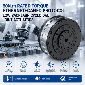 Actuadores Cicloides de Bajo Desfasamiento con Torque de 60nm, Ethernet+CANFD, OEM ODM para Articulaciones de Robots - Product Image 1