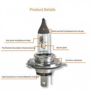 Nuevos Productos al por Mayor, Bombilla Halógena H4 de 12V 100/90W, Bombilla Transparente Tipo <span class=keywords><strong>Bala</strong></span> para Automóvil, Luz Delantera de Cuarzo, Iluminación Automotriz - Product Image 3