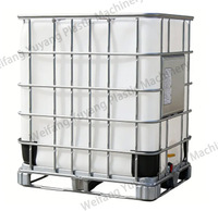 Máquina de soplado de extrusión de doble estación de doble capa para contenedores de HDPE IBC