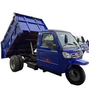 2-3t capacidad de carga mini triciclos diesel/Triciclo volquete de tres ruedas/pequeño camión para minería