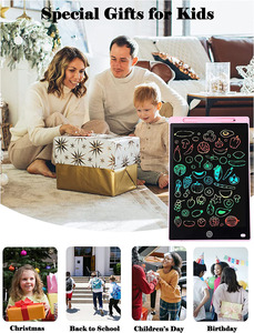 Xách tay 12 inch đầy màu sắc LCD kỹ thuật số bằng văn bản <span class=keywords><strong>Pads</strong></span> chống-thả Memo bảng cho trẻ em 'vẽ và bằng văn bản - Product Image 4