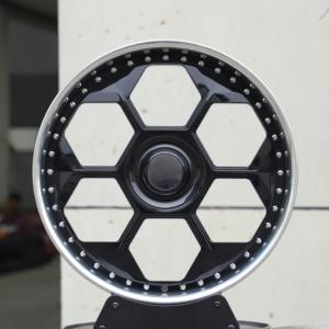HTOR New Custom 16-24 Inch 2/3 Piece Float Caps Roues de voiture de tourisme 5X112 Lèvre polie Noir Forgé Roues Fit <span class=keywords><strong>Model</strong></span> 3 S X <span class=keywords><strong>Y</strong></span> - Product Image 2