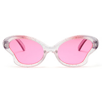 Ensemble de lunettes de soleil pour enfants tendance, papillon, UV400, style, scène, performance, décoratives, masque de boule