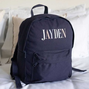 Sac à dos en nylon de grande capacité Nouveau style Sac décontracté de couleur unie avec grille torsadée tricotée Confort et style solides - Product Image 2