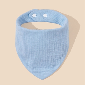 Оптовая продажа, сертифицированный GOTS, водонепроницаемый детский нагрудник из органического хлопка, треугольные детские нагрудники - Product Image 3