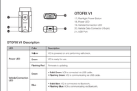 Connecteur Bluetooth OTOFIX VCI V1 utilisé avec les tablettes de diagnostic OTOFIX D1 D1 Lite D1 Pro, D1 MAX, D1 Plus IM1 BT1