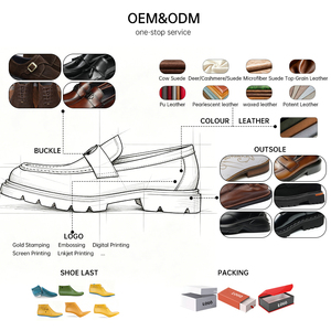 Zapatos de Cuero Casuales de Negocios para Hombre, Estilo Old Money, Personalizados OEM, Acabado en Piel de Vacuno de Primera Calidad, Estilo Británico, Versátiles, Mocasines Sin Cordones - Product Image 4