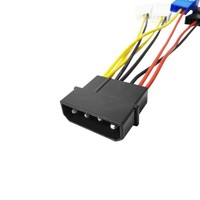 Hub de Velocidad para Ventiladores de 4 Puertos, Divisor de Ventiladores Molex de 4 Pines a 3/4 Pines, Interruptor de 3 Velocidades, Regulación de Voltaje de 5V/7V/12V para Refrigeración de PC de Escritorio