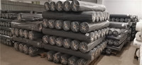 150gsm couleur noire PP Spunbond tissu non tissé motif croisé tissus non tissés rouleau en gros