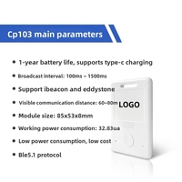 IBeacon Eddystone, Baliza Bluetooth, Estación Base de Posicionamiento, Rastreo de Personal en Tiempo Real, NFC, Insignia de Trabajo Inteligente Recargable, Bajo Consumo