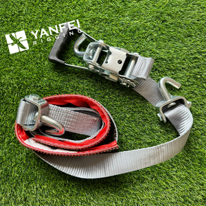 วงล้อยาง10000lbs ขนาด2นิ้ว<span class=keywords><strong>สาย</strong></span>รัดวงล้อพร้อมตะขอ J สำหรับยึดยางรถยนต์ - Product Image 2