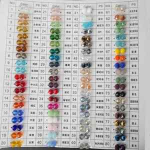 Groothandel Pujiang Fabriek 4-10Mm Zwart Helder Rood Blauw Gefacetteerde Rondelle Glas Kristal Kralen Losse Kralen Voor Sieraden Maken - Product Image 3