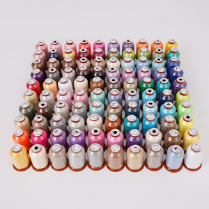 <span class=keywords><strong>100</strong></span> Warna 500 Yard Setiap Gulungan 402 Benang Poliester Kit untuk Menjahit Tangan atau Mesin Benang Bordir Kerajinan DIY - Product Image 1