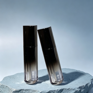 Tube vide de 6 ml pour gloss à lèvres, dégradé noir, en plastique, avec applicateur doe foot, pour teinte à lèvres, correcteur, emballage cosmétique, vente en gros - Product Image 2