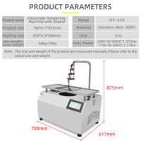 Nouvelle Machine à Tempérer le Chocolat Commerciale à Vibration de Table pour la Restauration, Compatible Noix et Fruits, Facile à Utiliser, pour Produits Laitiers