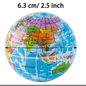 <span class=keywords><strong>Bola</strong></span> de espuma suave para niños, globo terráqueo, mapa <span class=keywords><strong>del</strong></span> <span class=keywords><strong>mundo</strong></span>, juguete de PU antiestrés, relajante, regalo - Product Image 4