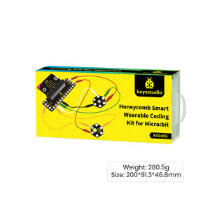 Keyestudio 8 projeler Microbit için petek akıllı giyilebilir kodlama kiti programlama - Product Image 3