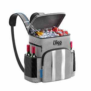 Sac isotherme à double bandoulière grande capacité avec logo personnalisé, en tissu épais, pour pique-nique et repas en extérieur, style tendance - Product Image 1