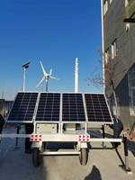 Remorque LED hybride solaire-éolienne de 6 m, largement adaptable à plusieurs équipements, avec mât télescopique pour travaux routiers d'urgence